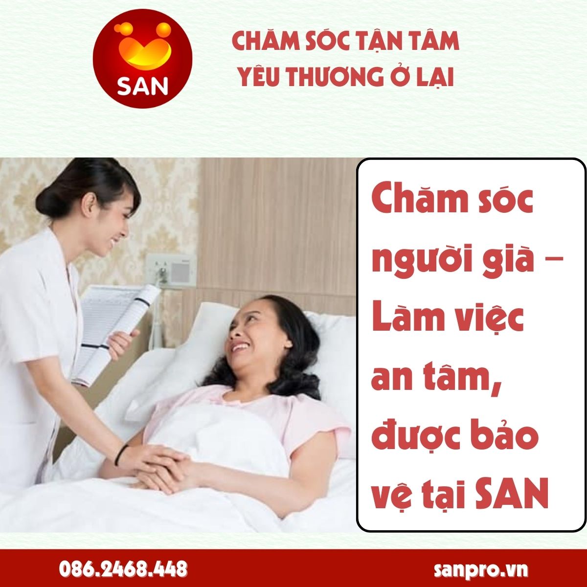 SAN – Nơi những người chăm sóc người già được trân trọng và bảo vệ quyền lợi