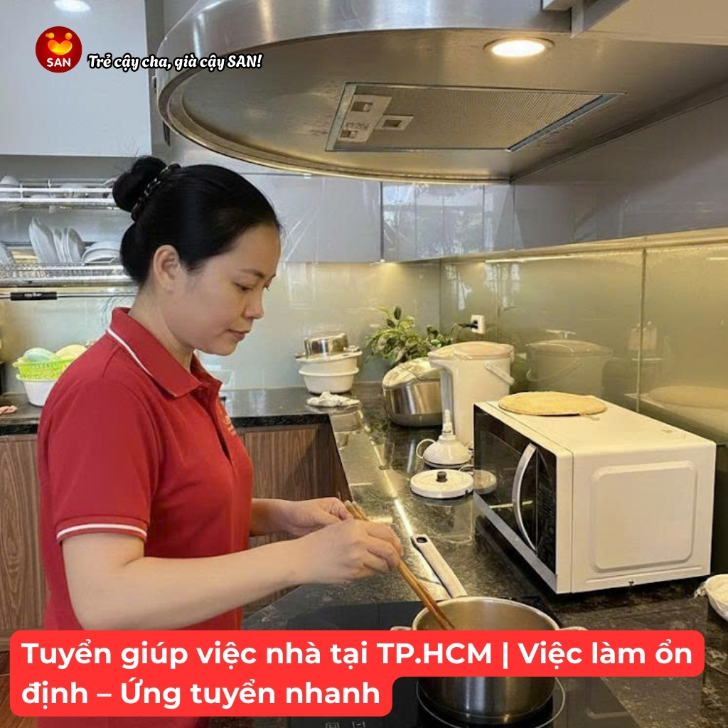 Tuyển giúp việc nhà tại TP.HCM
