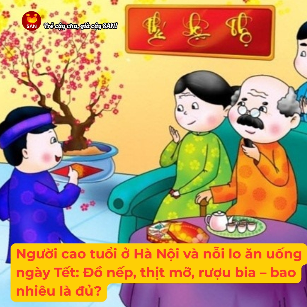 Dinh dưỡng người cao tuổi ngày Tết
