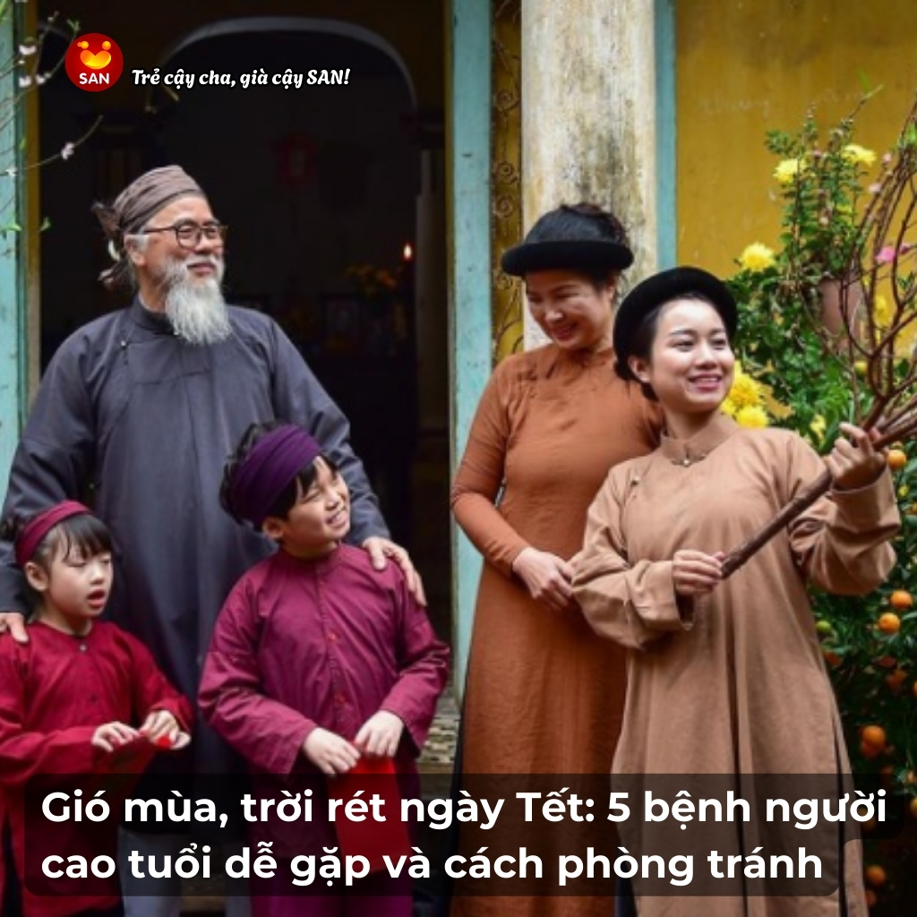 Chăm sóc người già tại nhà khi trời rét