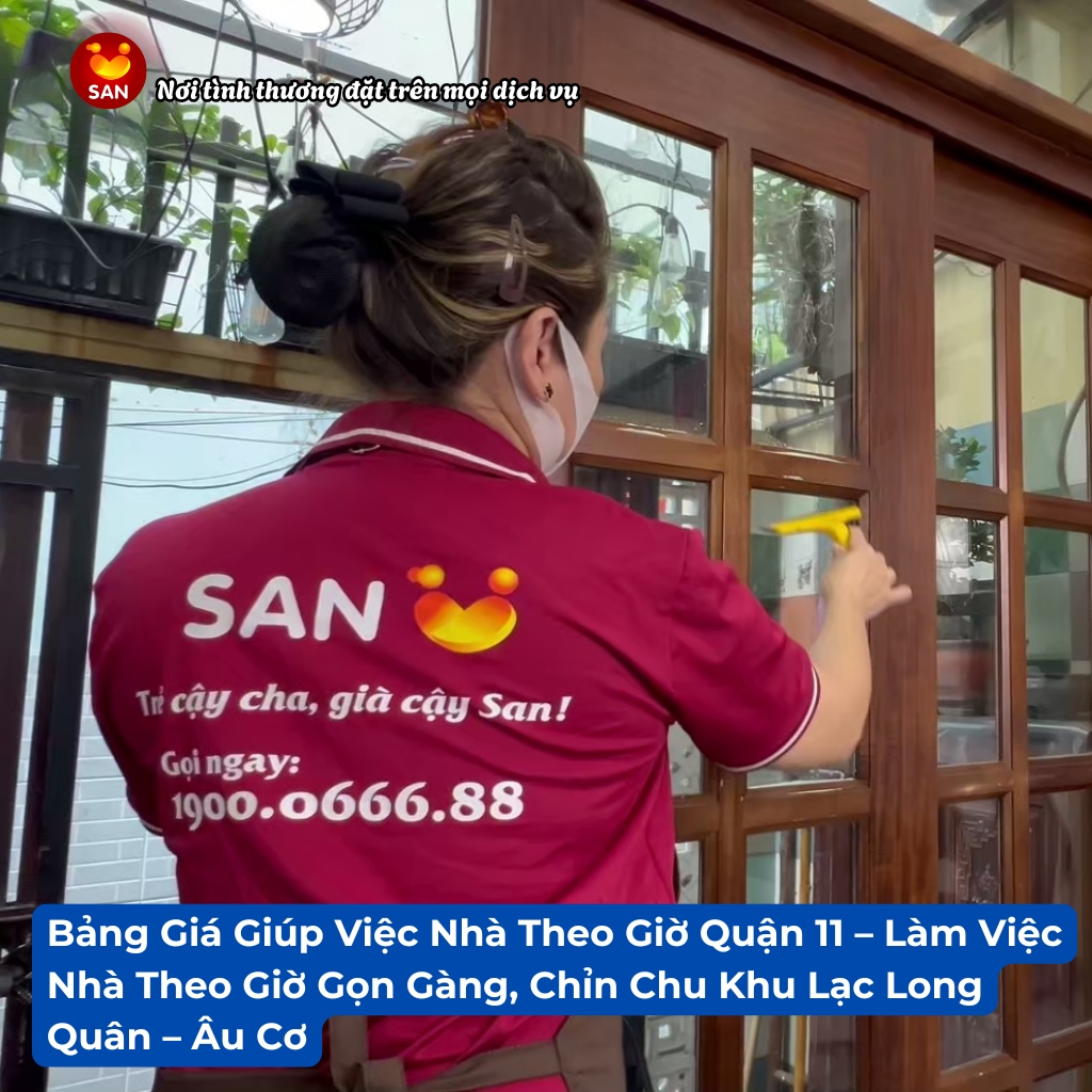 giúp việc nhà theo giờ Quận 11