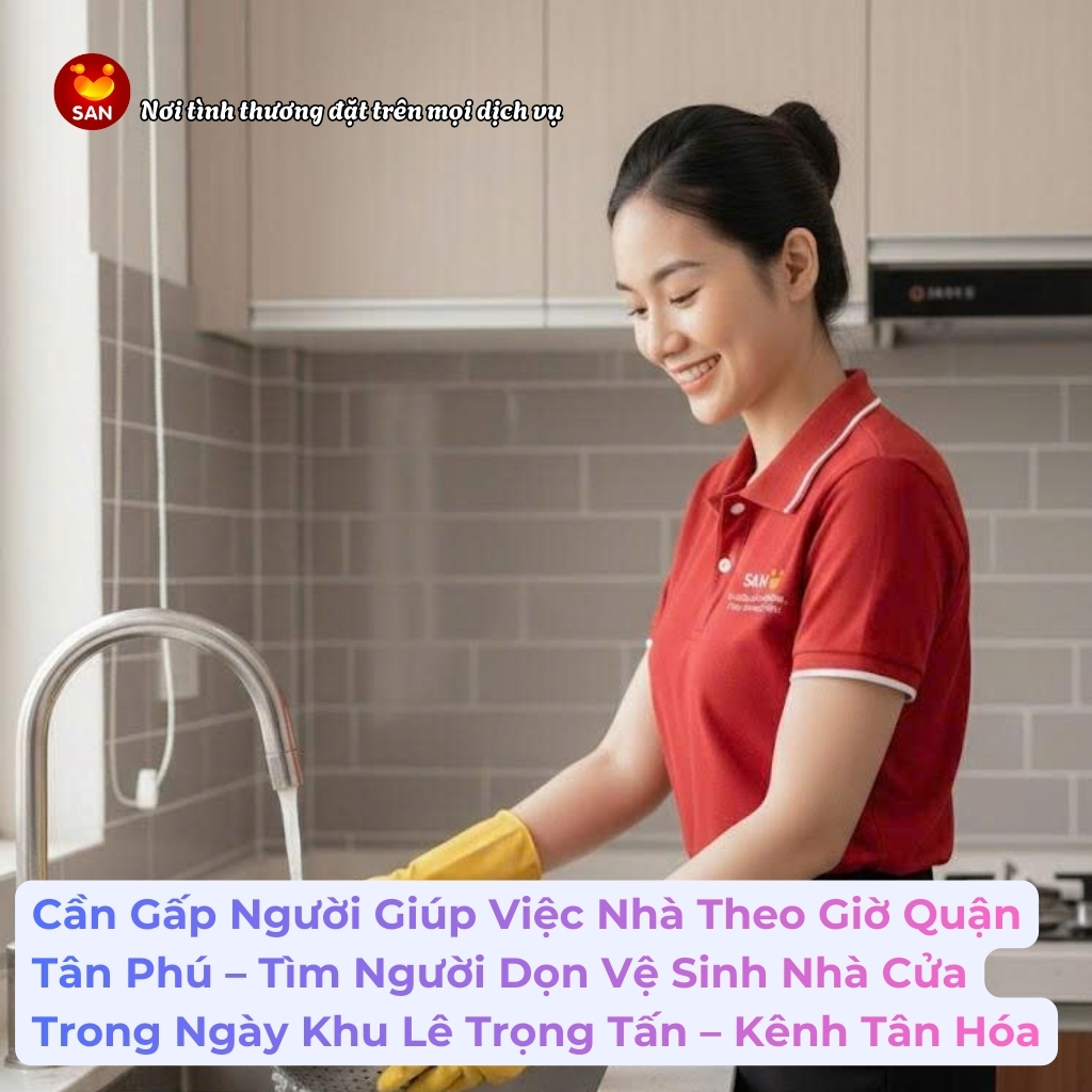 giúp việc nhà theo giờ quận tân phú