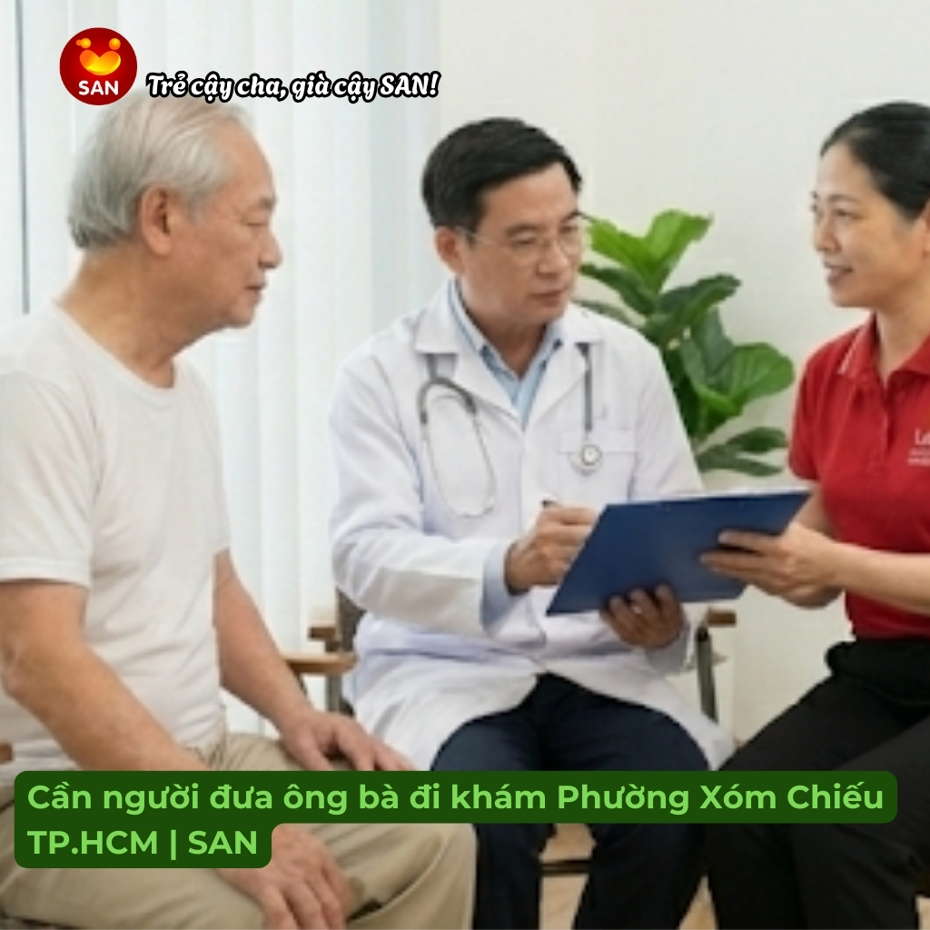 dịch vụ đưa người già đi khám