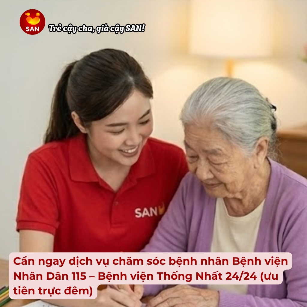 Dịch vụ chăm sóc bệnh nhân 24/24