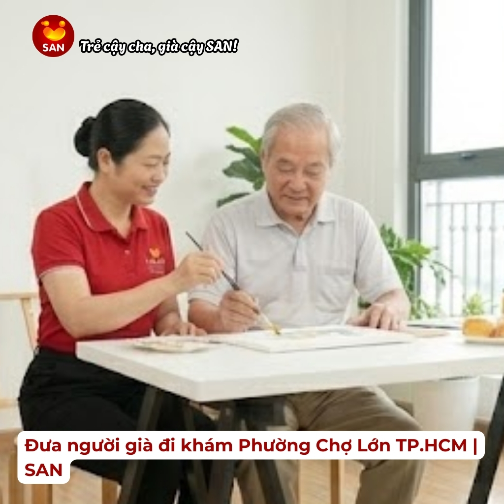 Đưa người già đi khám