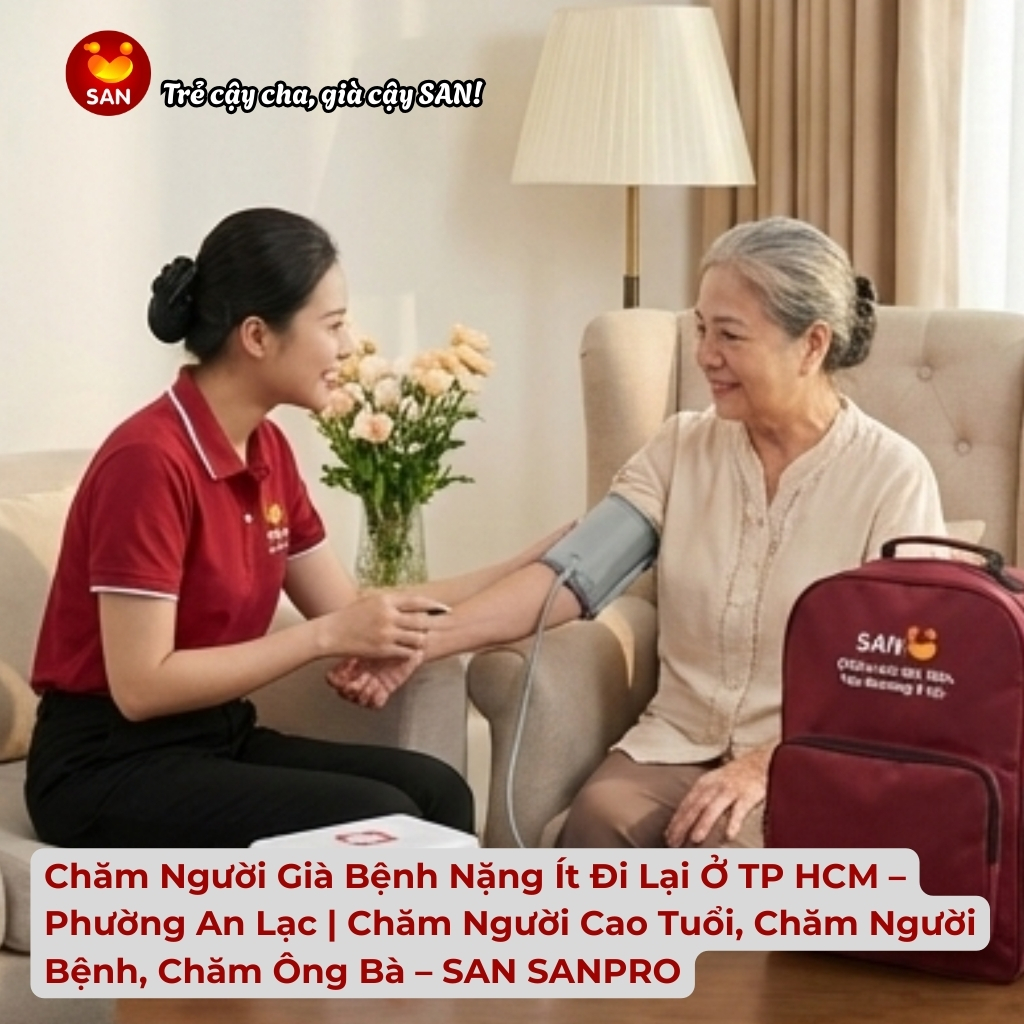 Chăm người già bệnh nặng ít đi lại