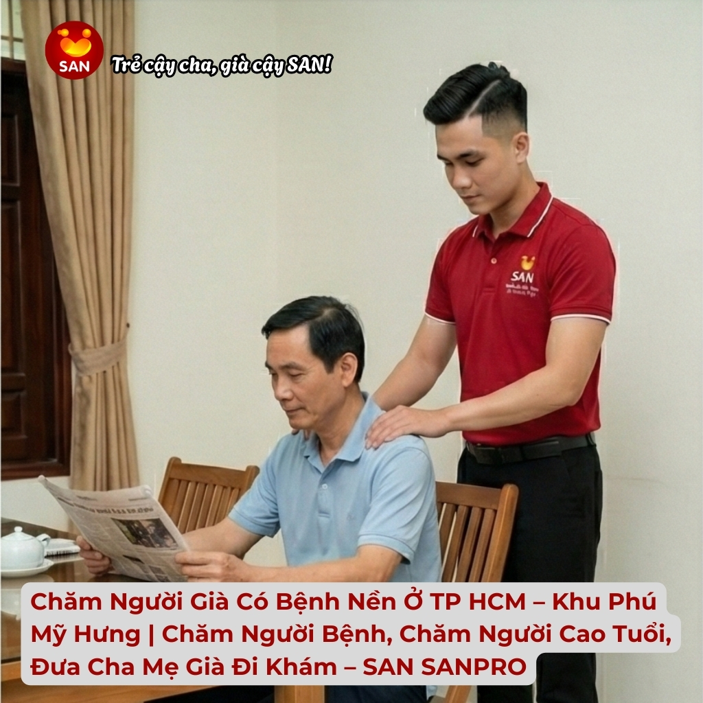 chăm người già có bệnh nền