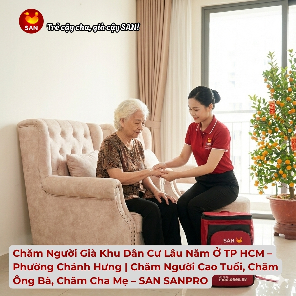 chăm người già Phường Chánh Hưng