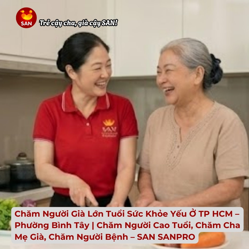 Chăm người già sức khỏe yếu