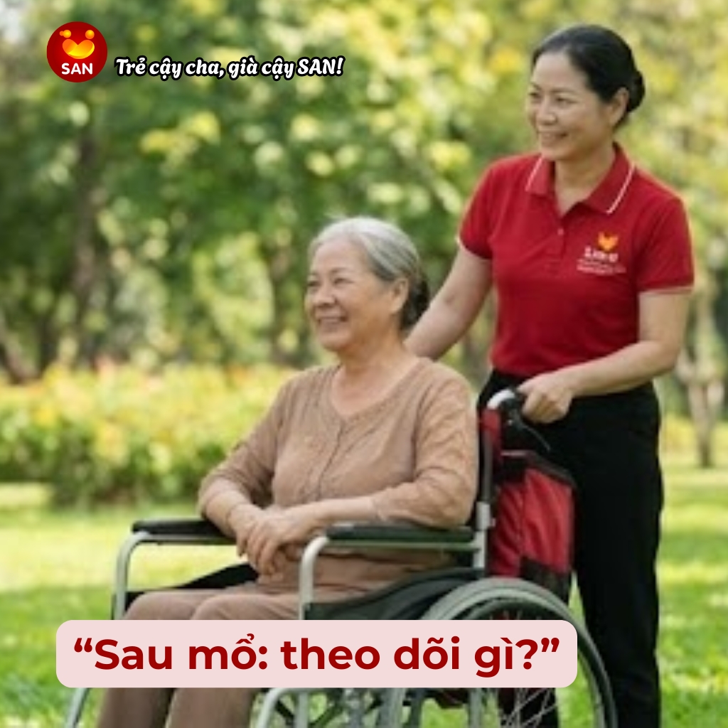 Chăm sóc người già sau phẫu thuật
