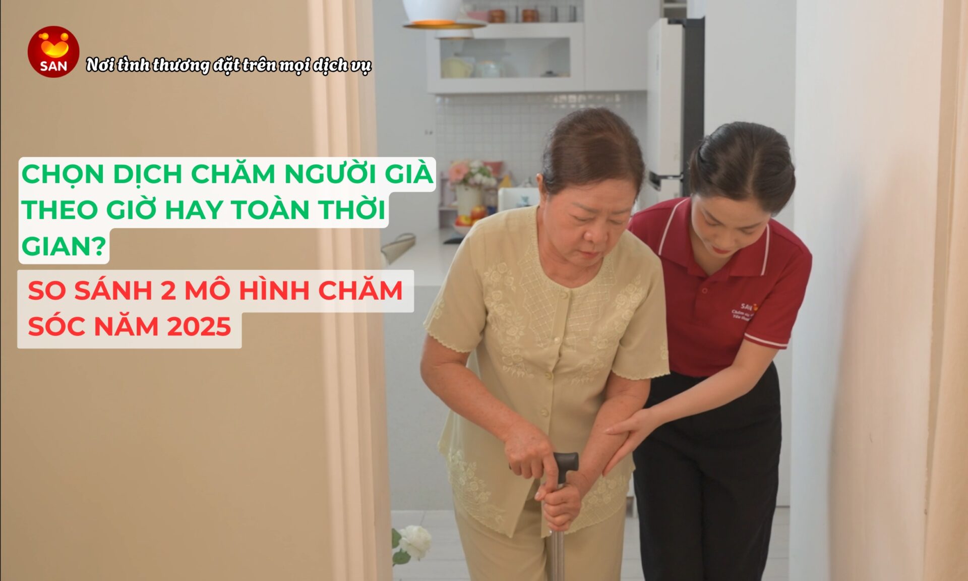 Chăm người già theo giờ