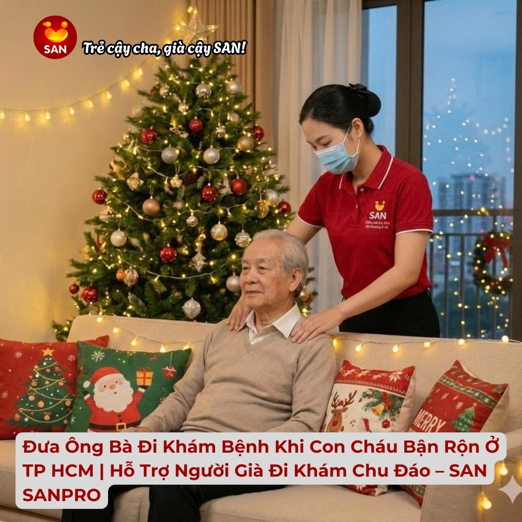Dịch vụ đưa người già đi khám