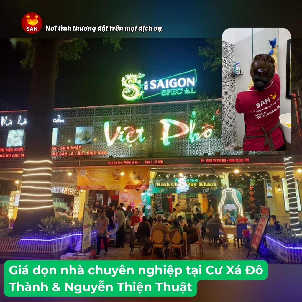 Dịch vụ dọn nhà chuyên nghiệp Quận 3