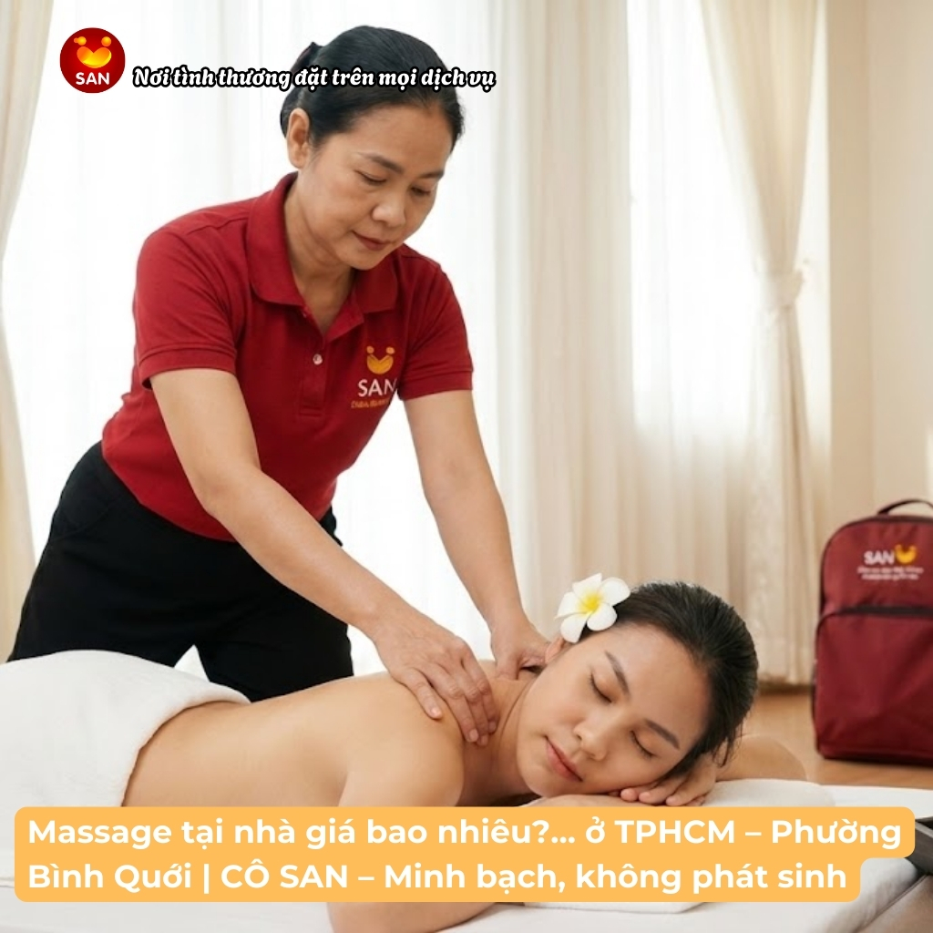 Massage tại nhà giá bao nhiêu