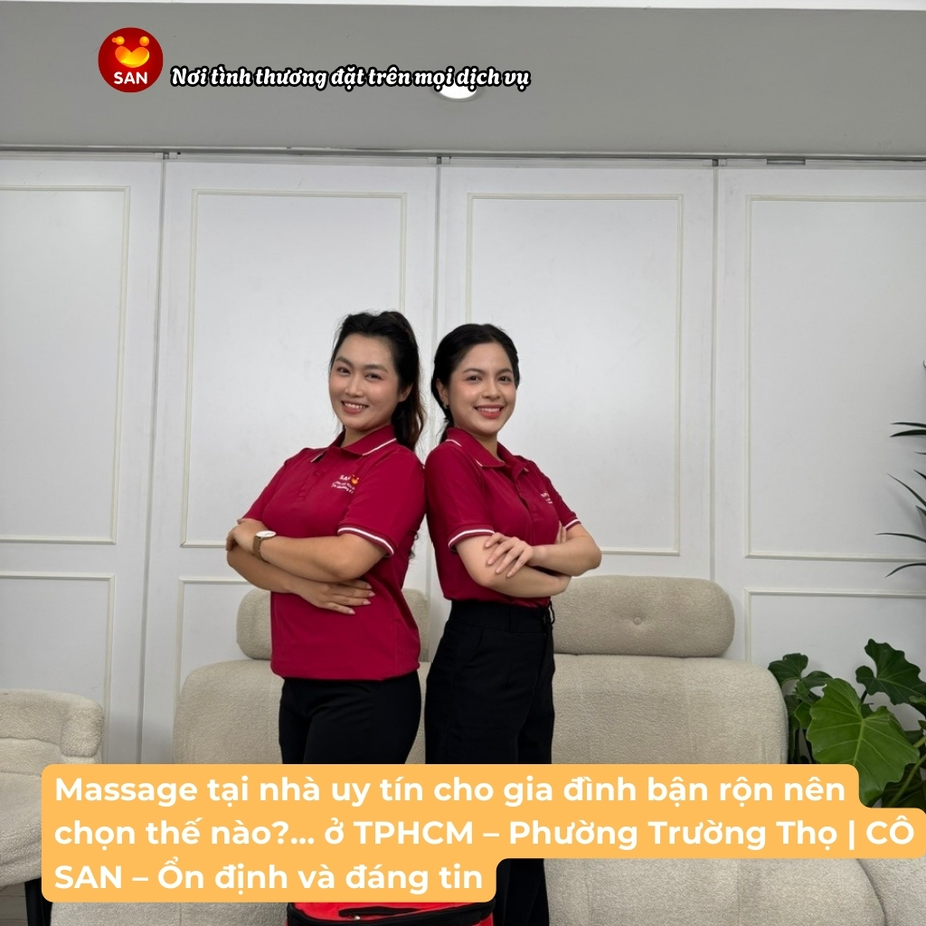 Massage tại nhà uy tín ở TPHCM
