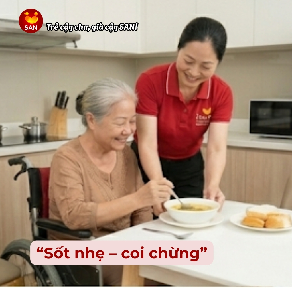 Sốt nhẹ ở người cao tuổi