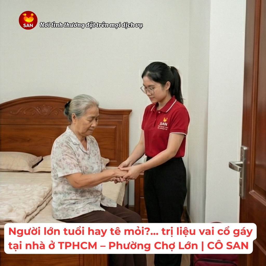 Trị liệu vai cổ gáy tại nhà