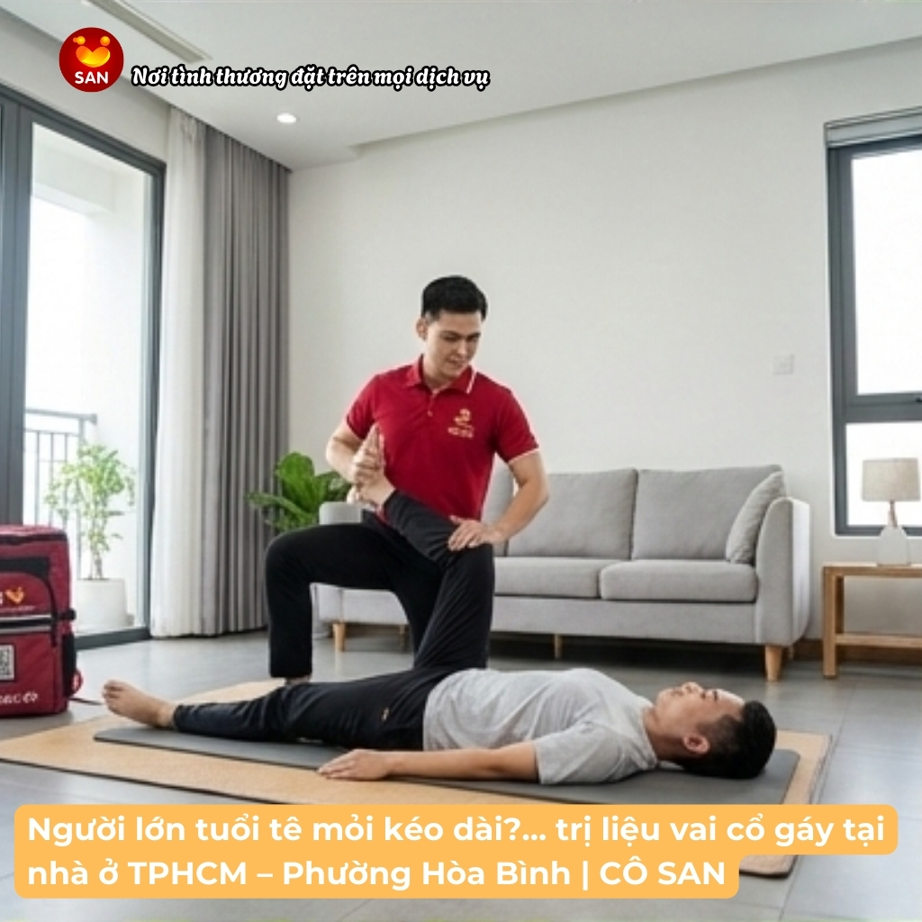 trị liệu vai cổ gáy tại nhà