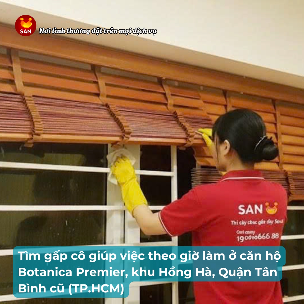 giúp việc nhà theo giờ Botanica Premier