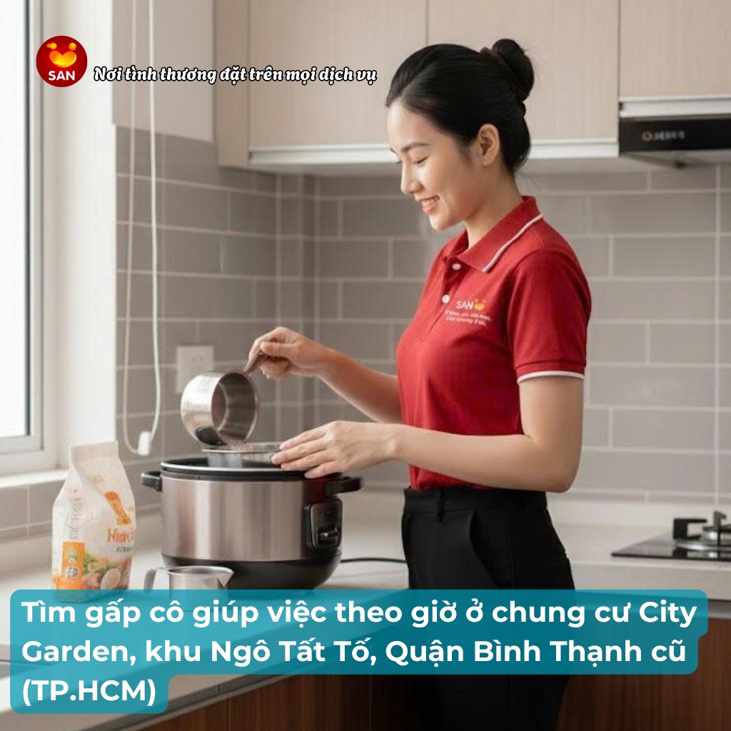 Giúp việc theo giờ City Garden Ngô Tất Tố