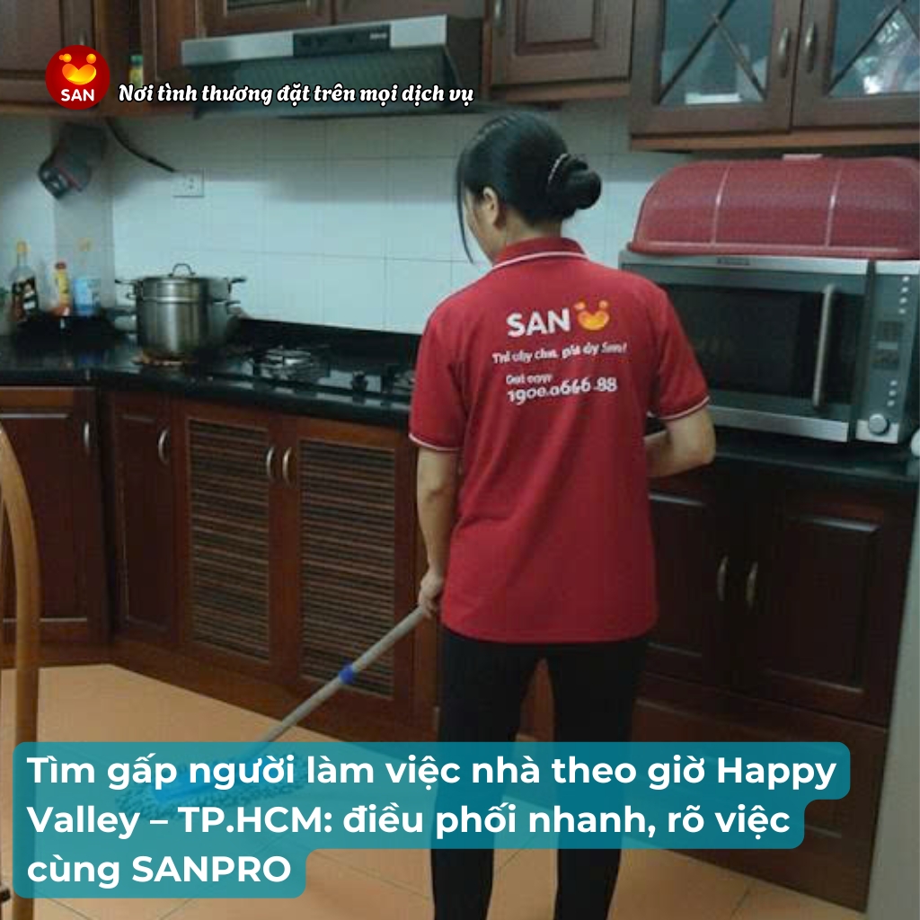 làm việc nhà theo giờ Happy Valley