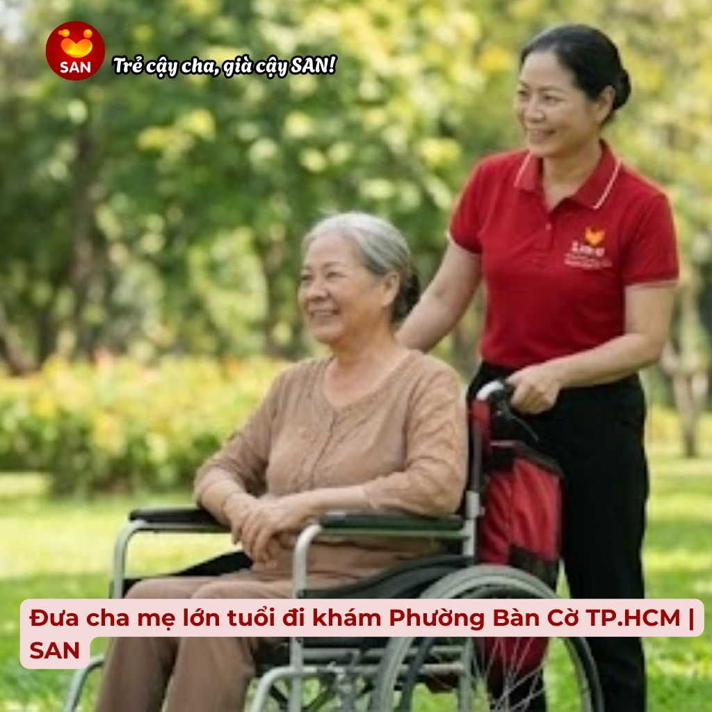 đưa cha mẹ đi khám Phường Bàn Cờ