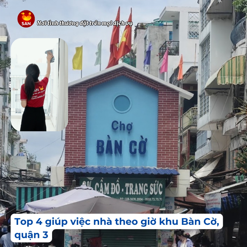 Giúp việc nhà theo giờ Quận 4