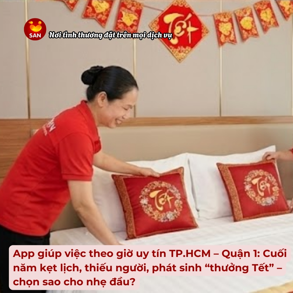 App giúp việc theo giờ Quận 1