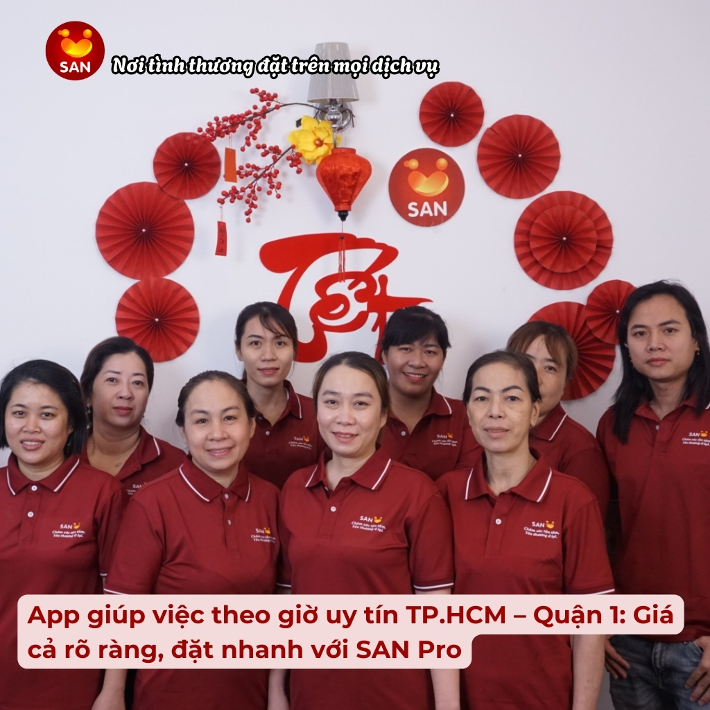 App giúp việc theo giờ Quận 1