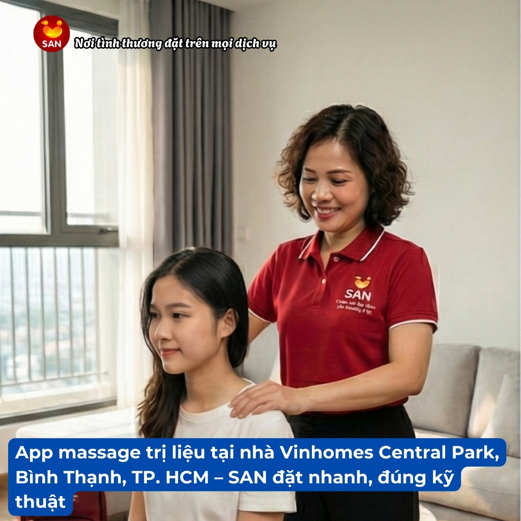 Massage trị liệu tại nhà Vinhomes Central Park