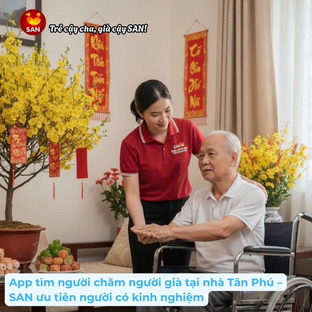 người chăm người già tại nhà Tân Phú