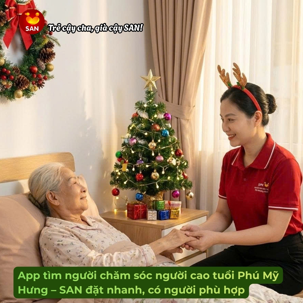 App tìm người chăm sóc người cao tuổi Phú Mỹ Hưng