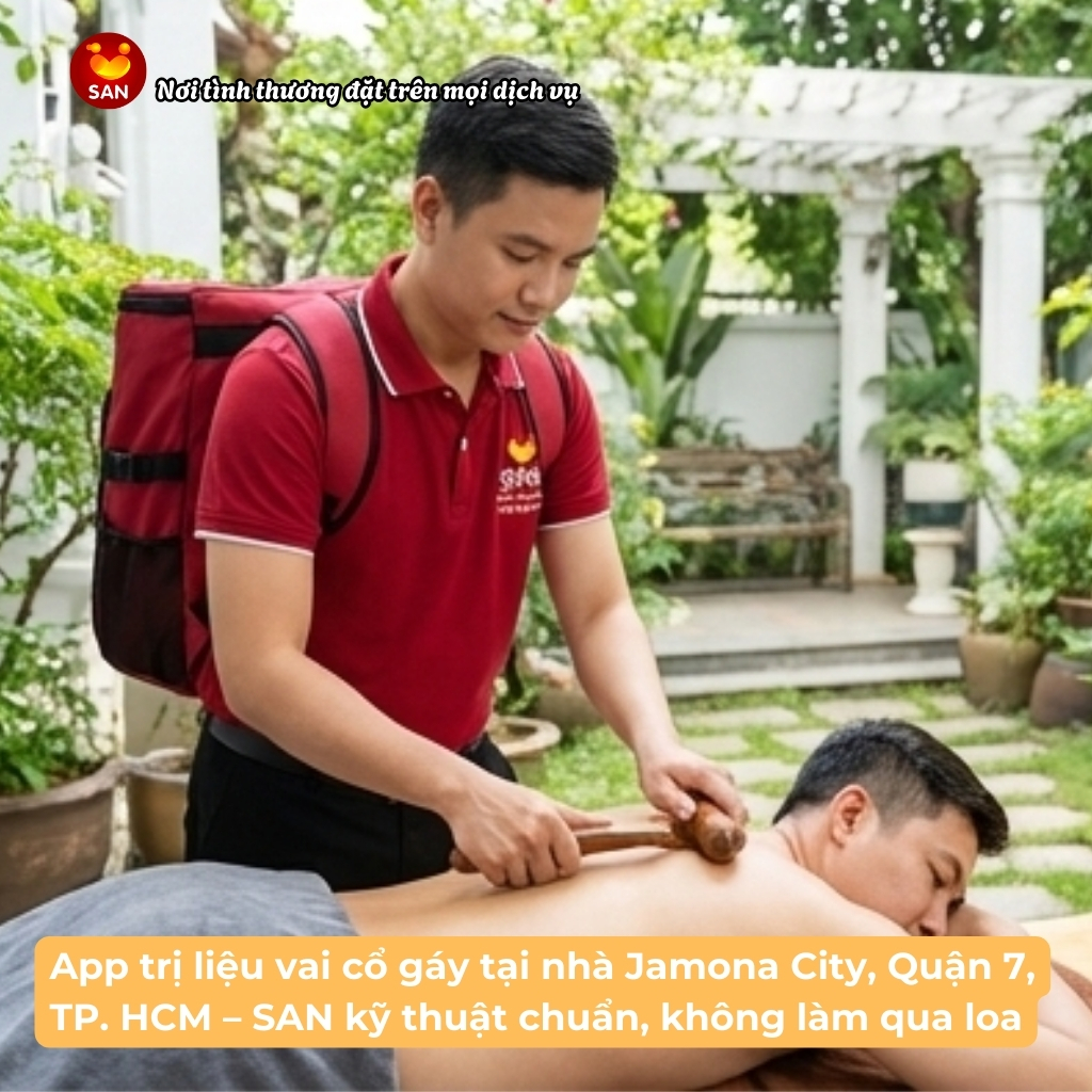 Trị liệu vai cổ gáy tại nhà Jamona City