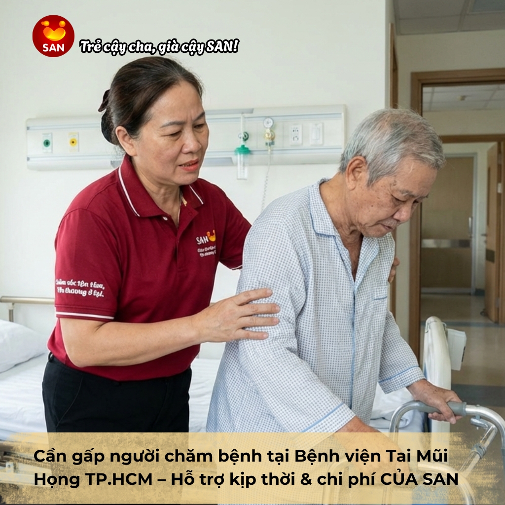 người chăm bệnh tại Bệnh viện Tai Mũi Họng