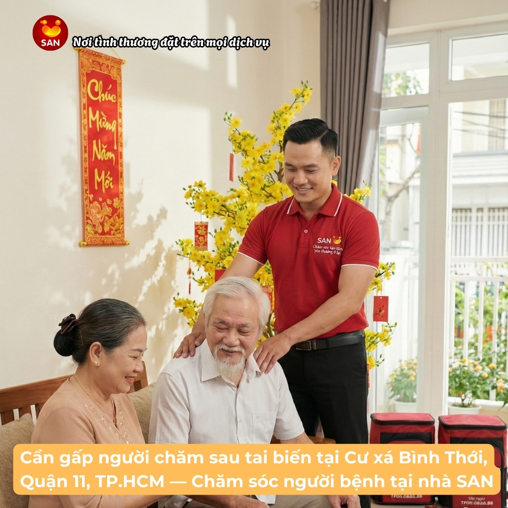 chăm sóc sau tai biến