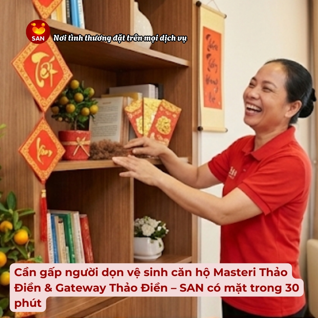 Dọn vệ sinh căn hộ Masteri Thảo Điền