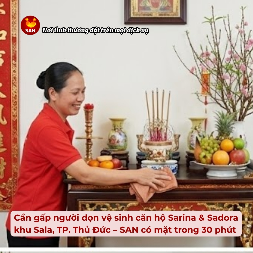 dọn vệ sinh căn hộ Sarina