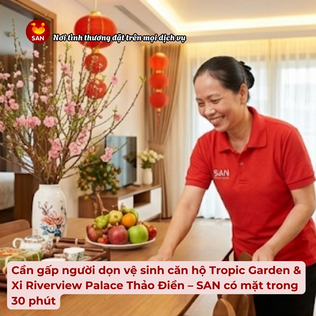 dọn vệ sinh căn hộ Thảo Điền