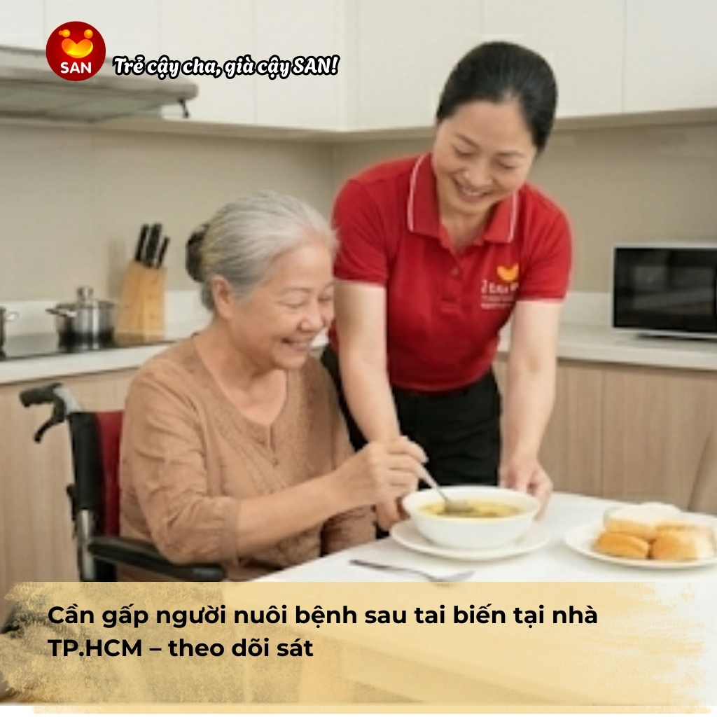Người nuôi bệnh sau tai biến tại nhà TP.HCM
