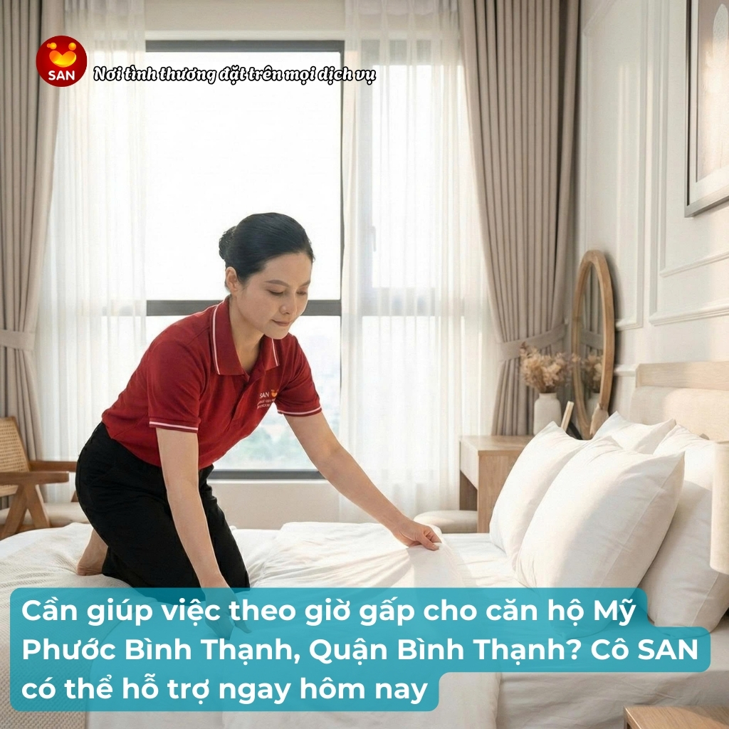 giúp việc theo giờ căn hộ Mỹ Phước Bình Thạnh