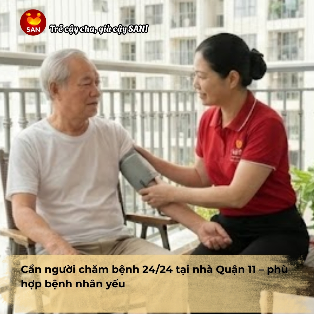 cần người chăm bệnh 24/24 tại nhà Quận 11