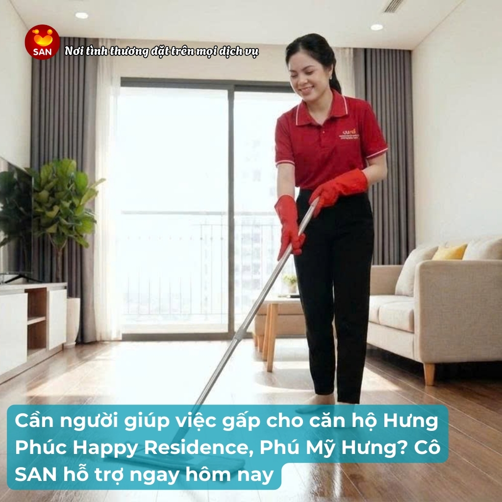Giúp việc gấp căn hộ Hưng Phúc