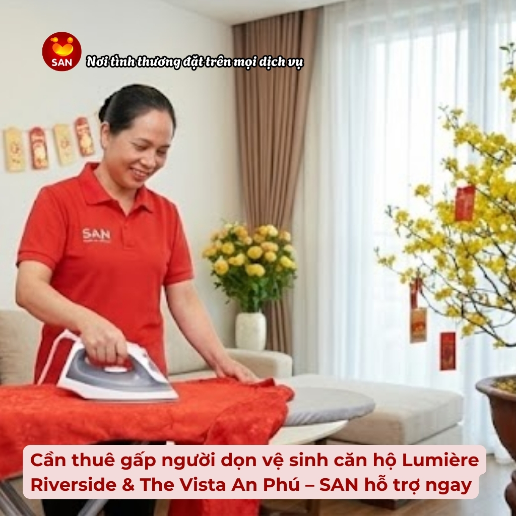 dọn vệ sinh căn hộ Lumière Riverside