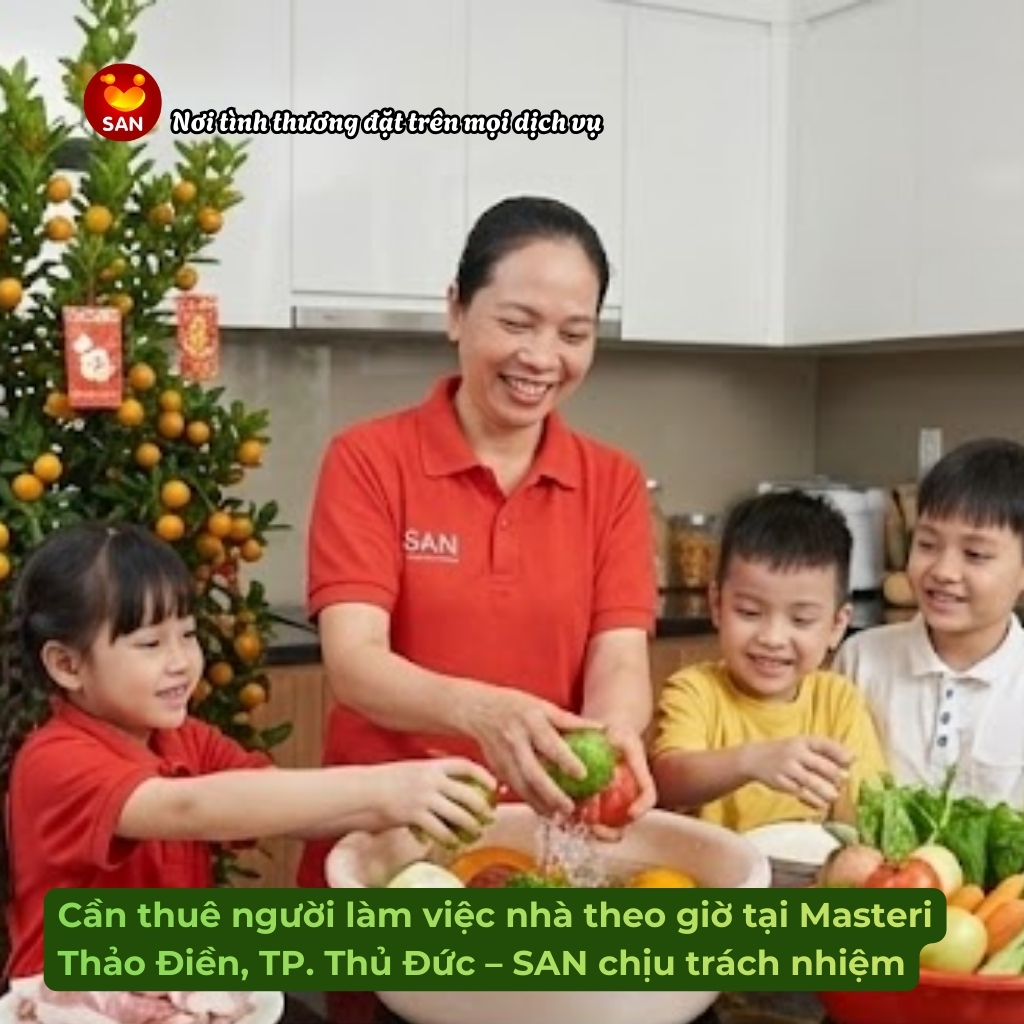 thuê người làm việc nhà theo giờ tại Masteri Thảo Điền
