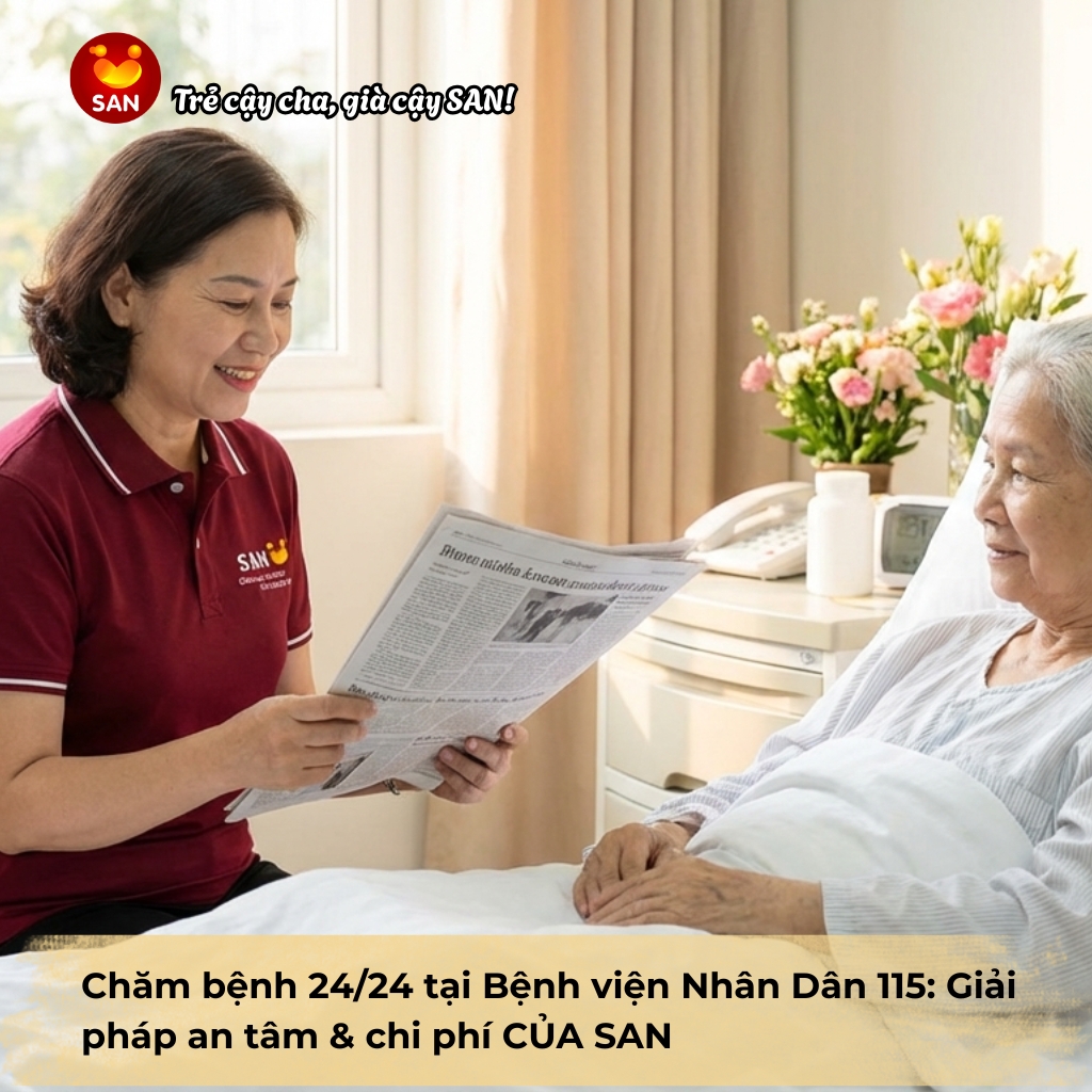 chăm bệnh 24/24 tại Bệnh viện Nhân Dân 115