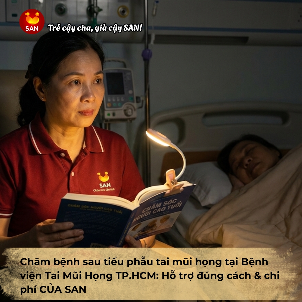 Chăm bệnh sau tiểu phẫu tai mũi họng