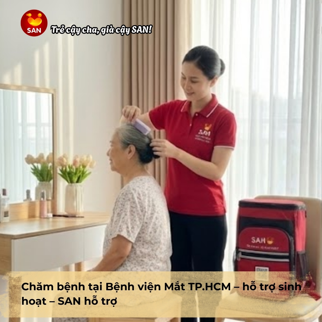 Chăm bệnh tại Bệnh viện Mắt TP.HCM