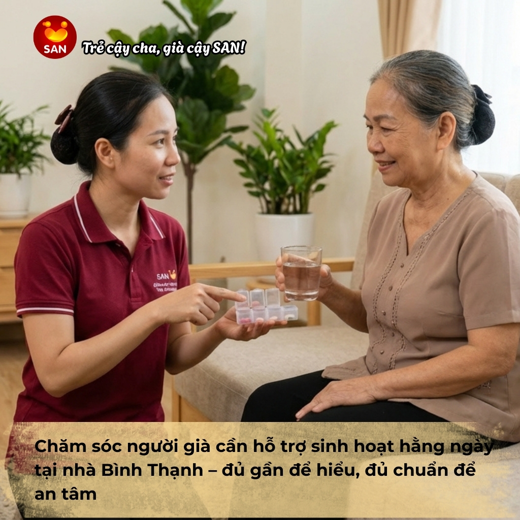 hỗ trợ sinh hoạt hằng ngày tại Bình Thạnh