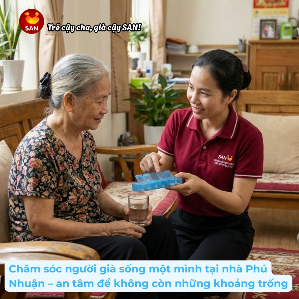 Chăm sóc người già sống một mình tại Phú Nhuận