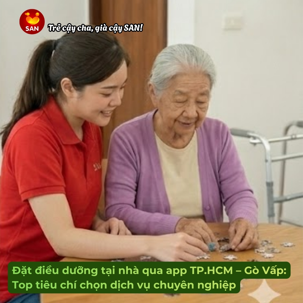Đặt điều dưỡng tại nhà qua app